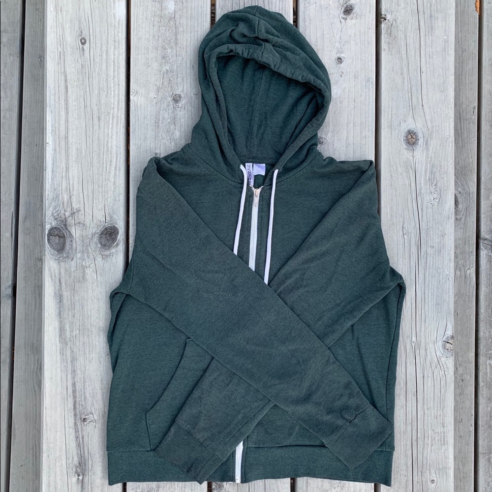 H&M Basic Green Hoody